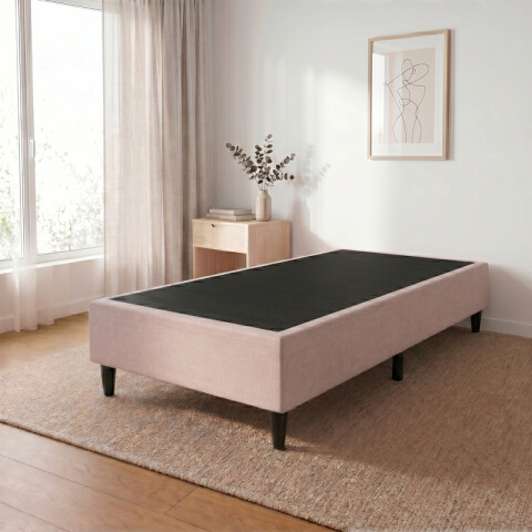 Base BOX Una Plaza 88x188x35 cm – Soporte Firme para Colchón | Beige Base BOX Una Plaza 88x188x35 cm – Soporte Firme para Colchón | Beige
