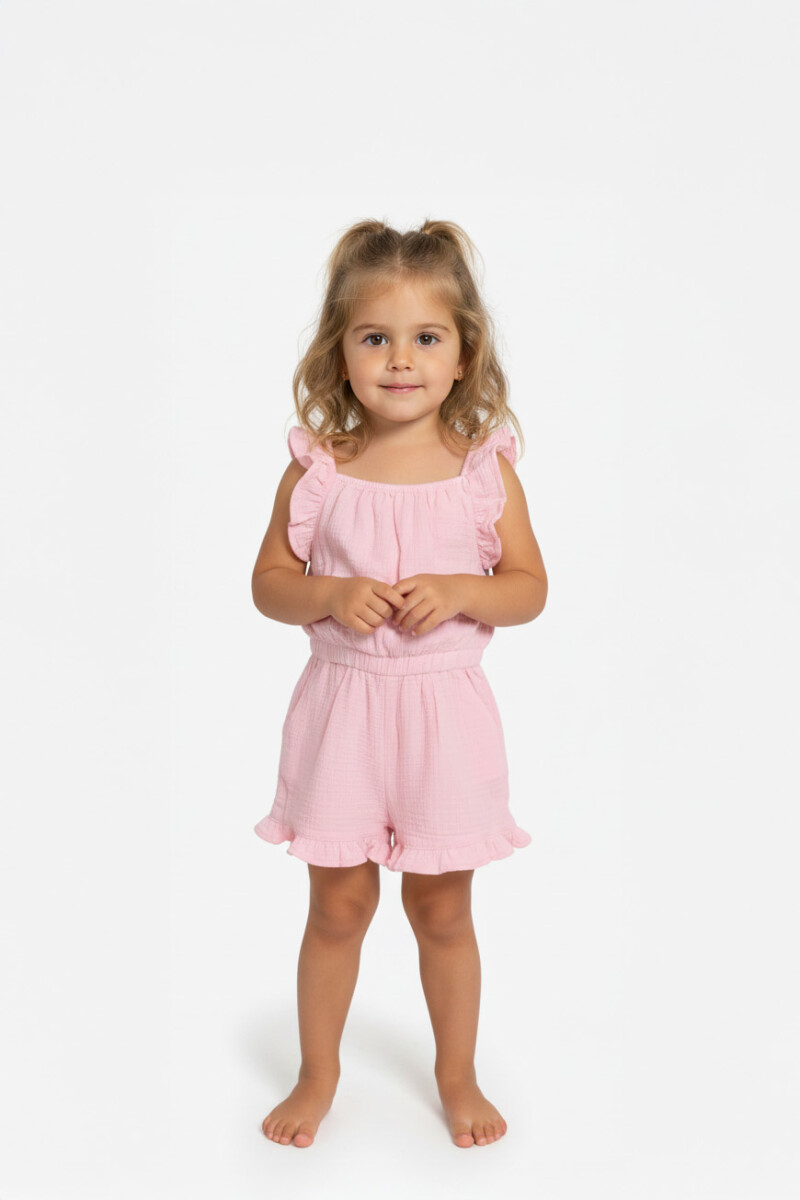 Mono con volados - Rosa 