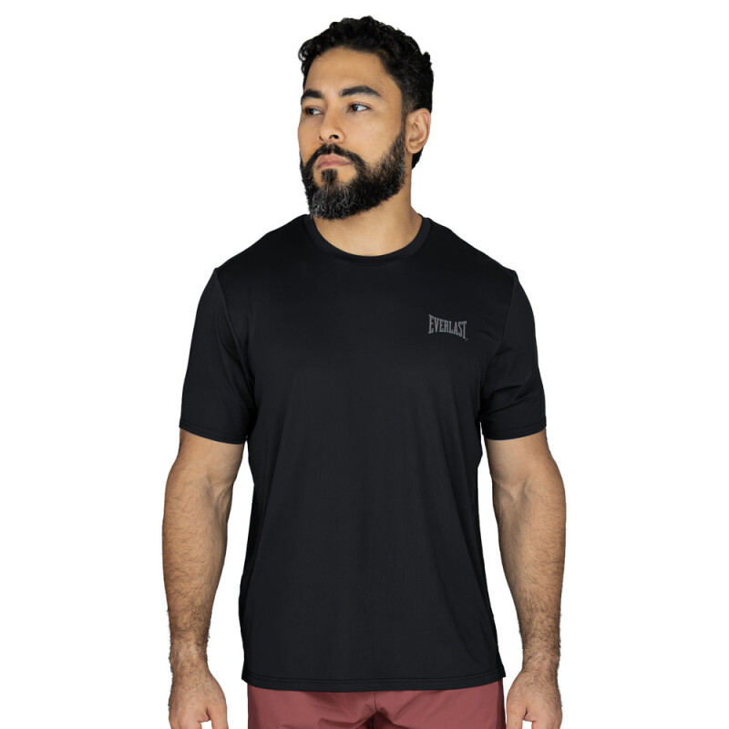 TSHIRT MEN POLY/SPX EVERLAST GLACIER BK M6 NEGRO
