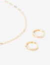 Bijouterie Set Strass Set De Bijouterie Delicates - Dorado