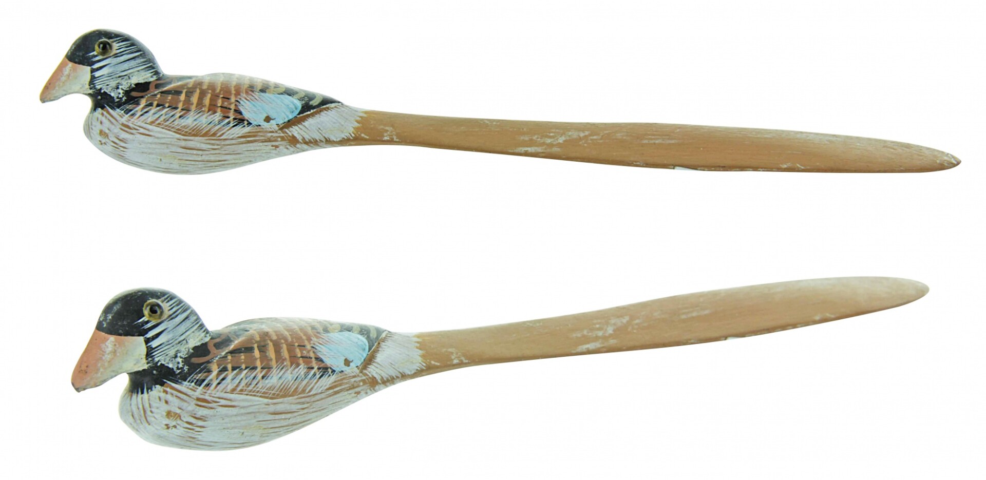 Abrecarta de madera con forma de pato 