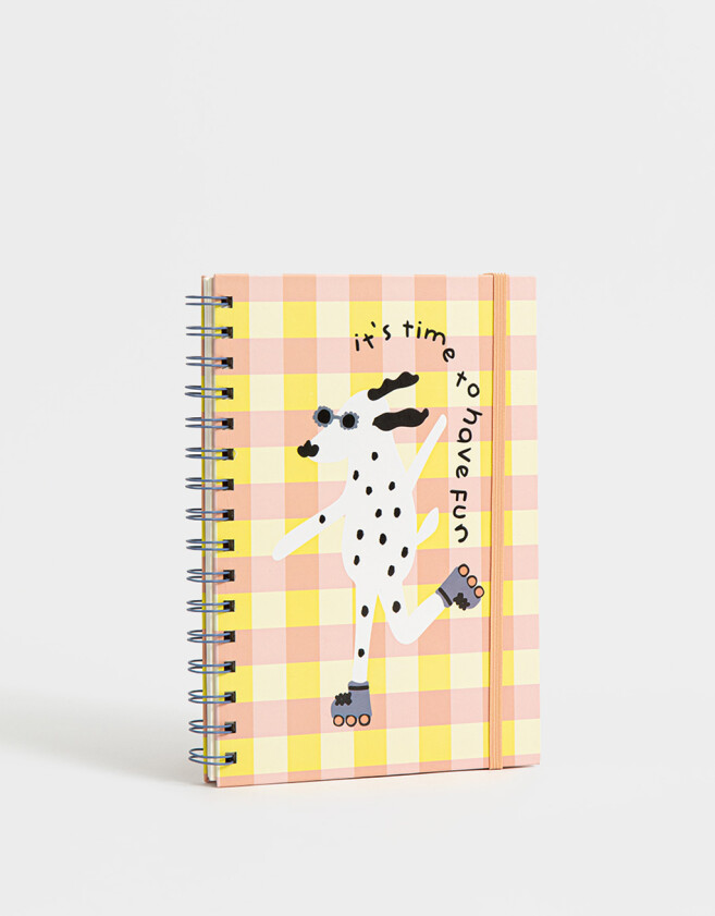 Anotadores Cuadernos y Memos Animalito Cuaderno A5 "its´s Time To Have Fun" - Combinacion Multicolor