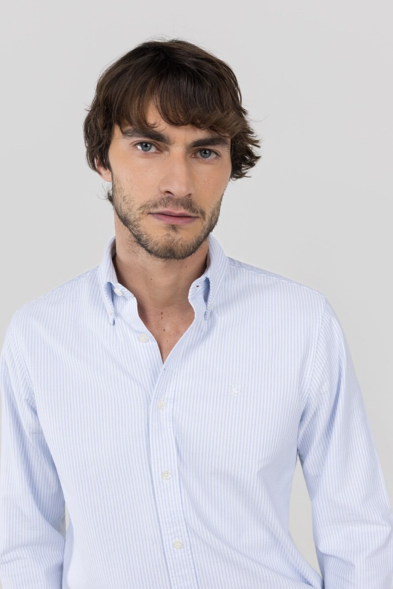 Camisa Oxford Yale Celeste