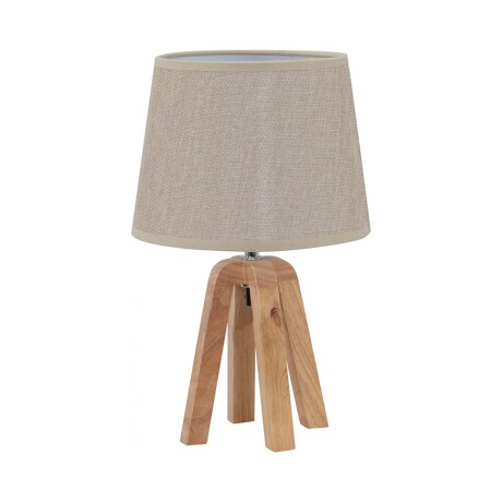 LAMPARA DE MESA MADERA NATURAL-BEIGE 6500