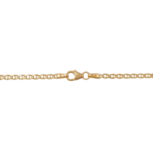 Cadena oro banana con barra - Oro bajo -Sin Piedra - CD8066 sinpiedra