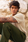 EMBROIDERED POLO SHIRT Cream