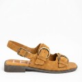 Imagen de Sandalias Con Hebillas Gamuza - Camel