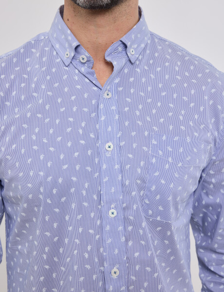 012397 CAMISA ESTAMPADA HARRY Azul Oscuro