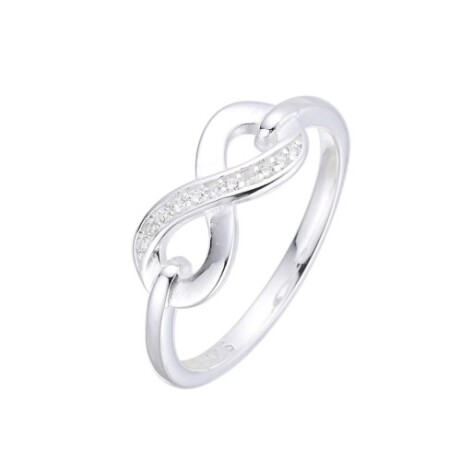 Anillo de plata 925 con circonias, INFINITO. Anillo de plata 925 con circonias, INFINITO.