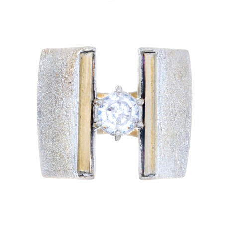 Anillo de plata 925 , Double y circonia. Anillo de plata 925 , Double y circonia.