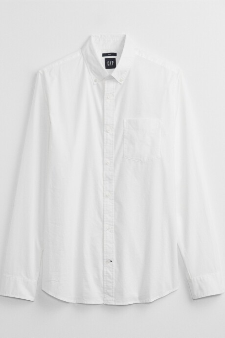 Camisa Slim Poplin Hombre White 2