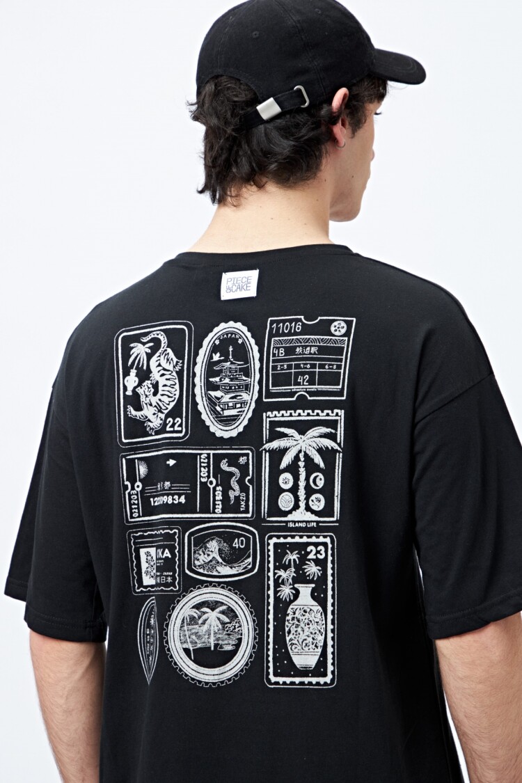 REMERA POSTCARD Negro
