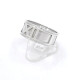 Anillo En Oro 18K Blanco Con Números Romanos Anillo En Oro 18K Blanco Con Números Romanos