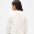 FRCH LOGO CARDI IVORY FROST