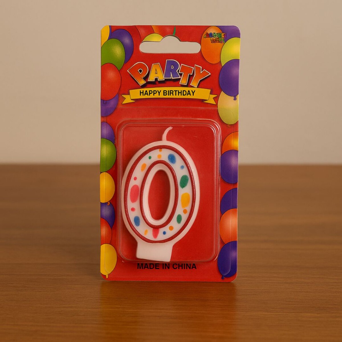 VELA DE CUMPLEAÑOS GLOBOS N0 