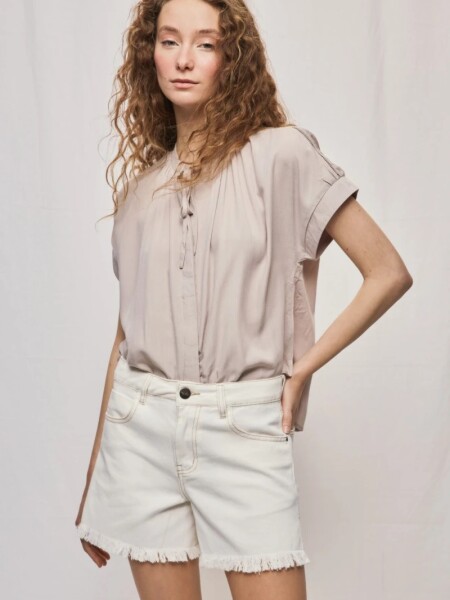 SHORT D.CASSIN OMBRA BLANCO