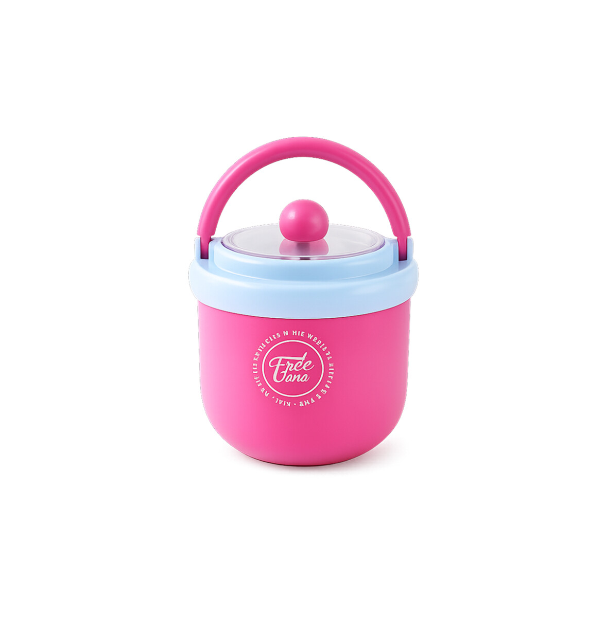 Vianda con cuchara plegable - Fucsia 