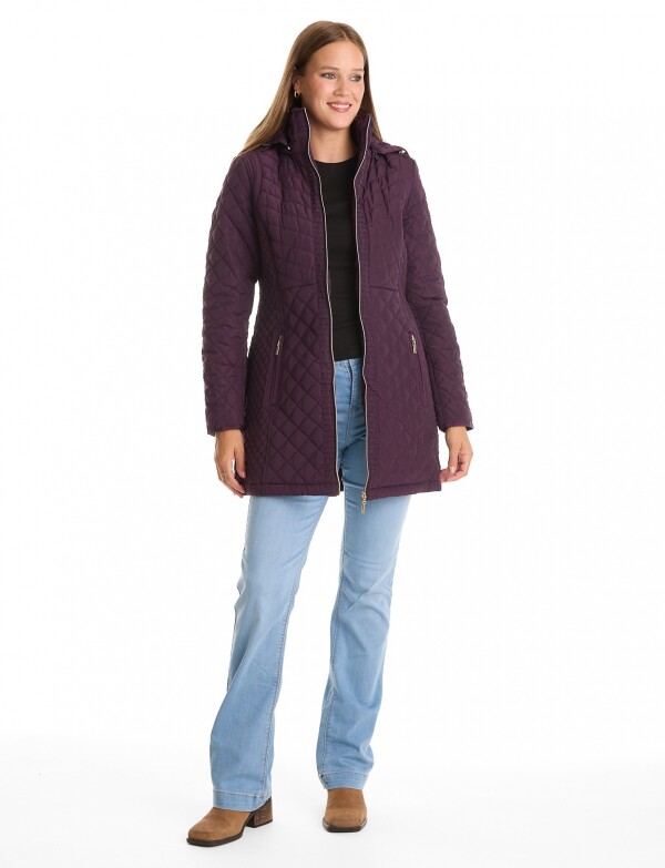 Campera Capitoneada & Capucha Desmontable VIOLETA