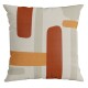 Funda de almohadones lisa 43 x 43 cm RAYAS NARANAJA