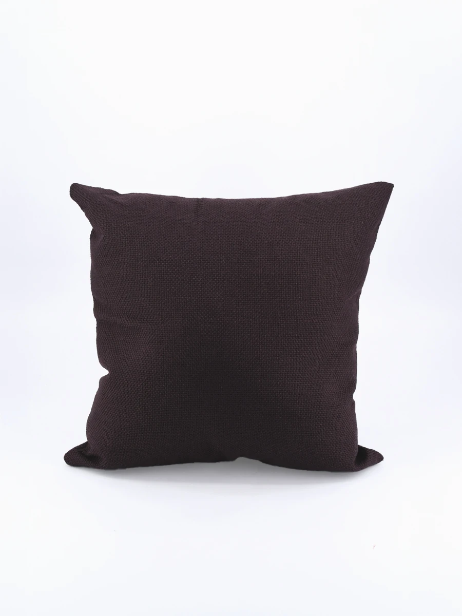 FUNDA ALMOHADON RUSTICO - MARRON 