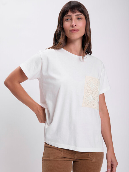 Remera bolsillo Cruni Blanco