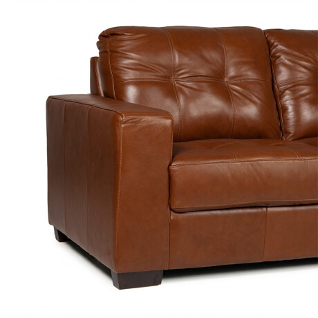 Rinconera Fargo - Cuero Básico - Chaise Derecho 457 (Brandy)