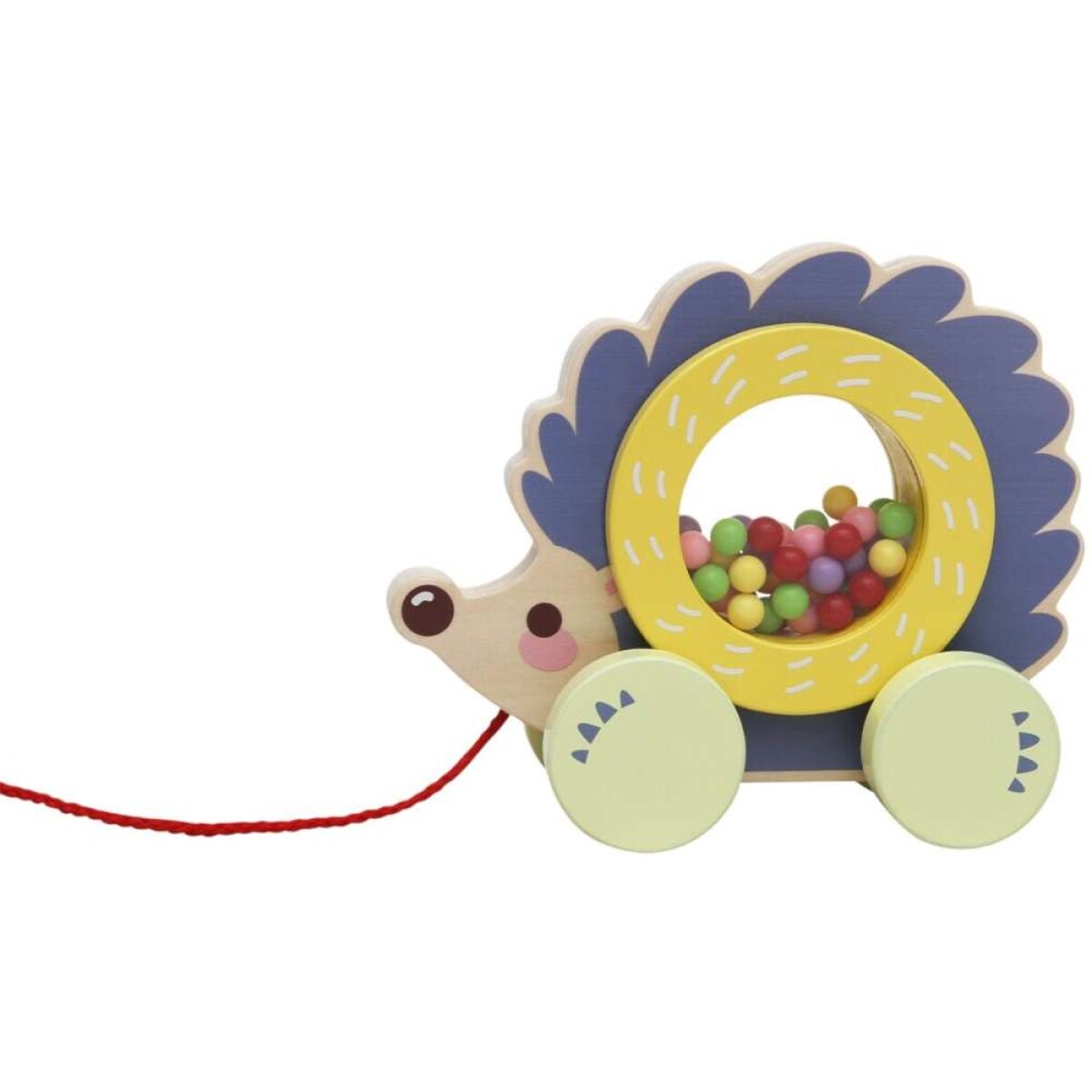 Juguete De Madera De Arrastre - Erizo 