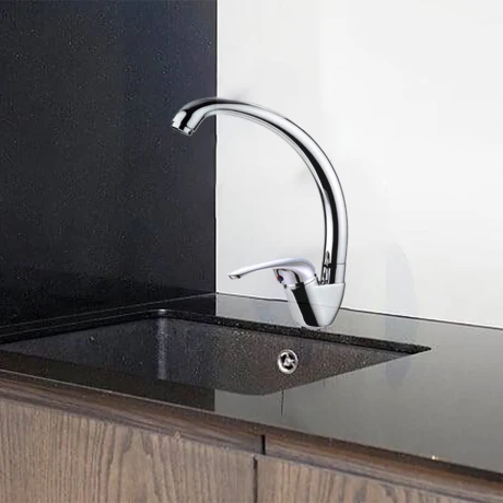 GRIFERIA DE MESADA COCINA MONOCOMANDO CROMO AQA 000