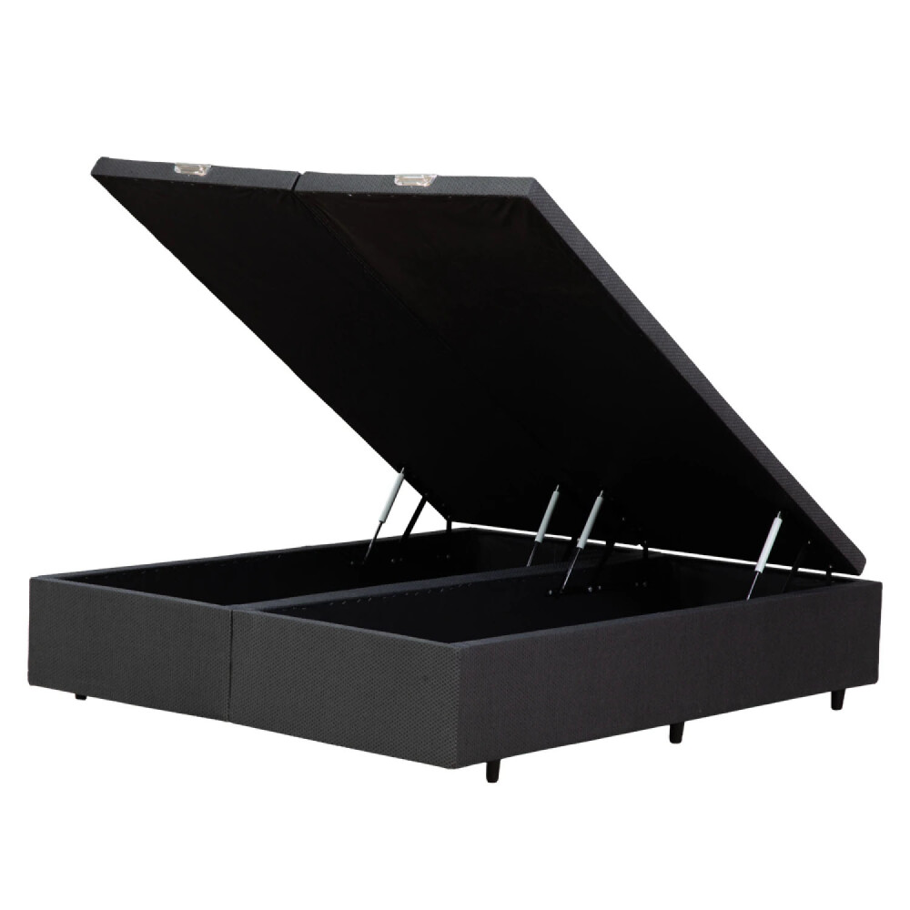 BOX KING SIZE BAÚL BASE DE SOMMIER CAMA Gris