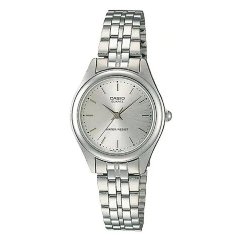 Reloj Casio LTP1129A 7ARDF para dama con correa de acero Plateado
