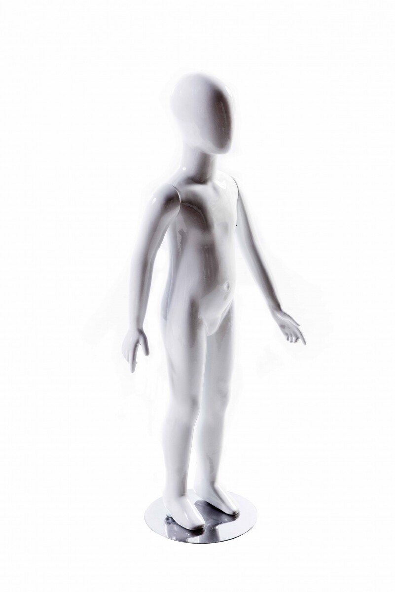 Maniqui Niño Fibra Acabado Mate 130cm 