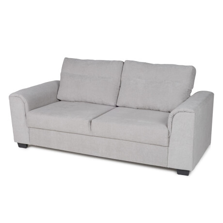 Sofá Aston (Outlet) - Tela Microfibra - 3 cuerpos Berlin 05 (Ceniza)