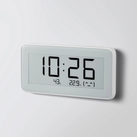 Sensor Monitor de Temperatura y Humedad Pro Xiaomi con Reloj Blanco
