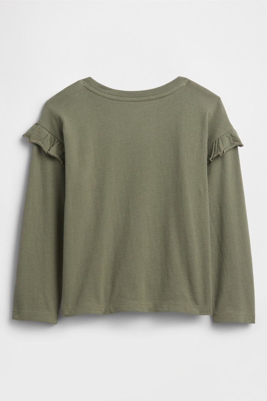 Remera Ruffler Toddler Niña Walden Green
