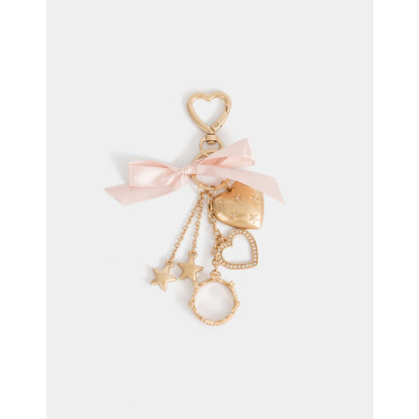 Llavero Y Charm De Corona Dorado