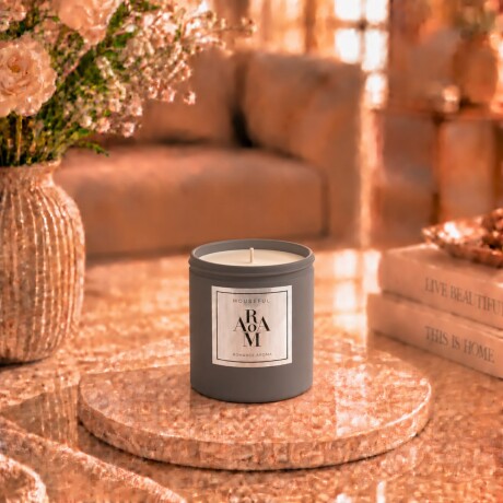 Vela Aromatica En Frasco De Vidrio Romance 7cm x 8cm Vela Aromatica En Frasco De Vidrio Romance 7cm x 8cm