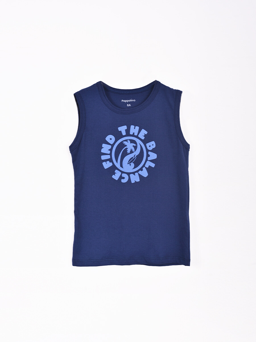 MUSCULOSA NIÑO BALANCE - AZUL OSCURO 