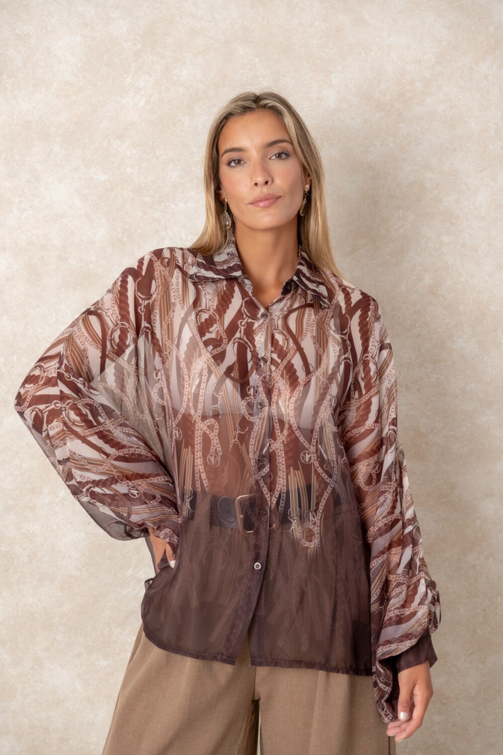 CAMISA CALISTA Chocolate