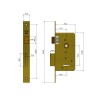 CERRADURA STAR 603R PASADOR RECT REVERSIBLE H BIC Cerradura Star 603r Pasador Rect Reversible H Bic