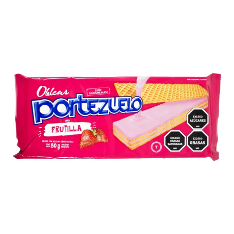 Waffle Portezuelo Frutilla 80g Waffle Portezuelo Frutilla 80g
