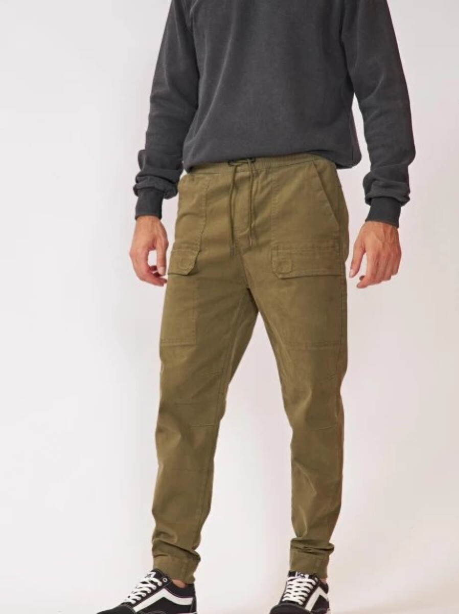 Pantalones - North Sails - N+ Jogger Cargo Terry de Mujer - 18675 - Verde Militar 