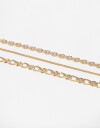 Pulseras Flexibles Sets Metal Set De Pulseras De Metal - Dorado