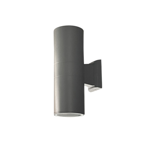 Aplique cilindro bidireccional pared exterior gris IX9808