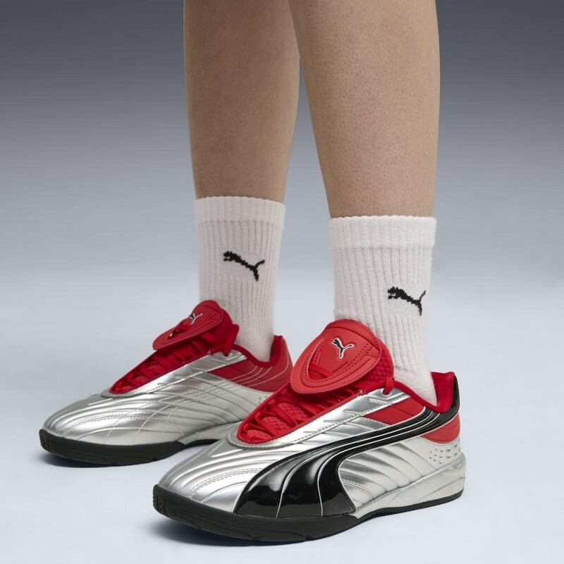 Zapatillas V1PER Goalgetter Hombre Puma Silver-for All Time Red