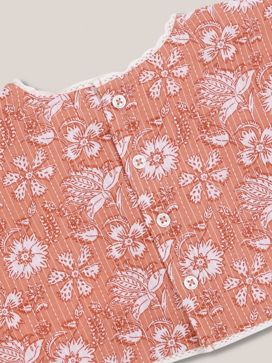 Babero Flor India Rosa