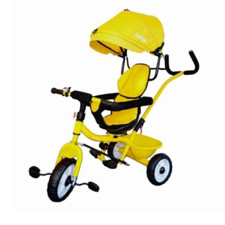 Triciclo Giratorio 360° y Capota Amarillo Tinok 001