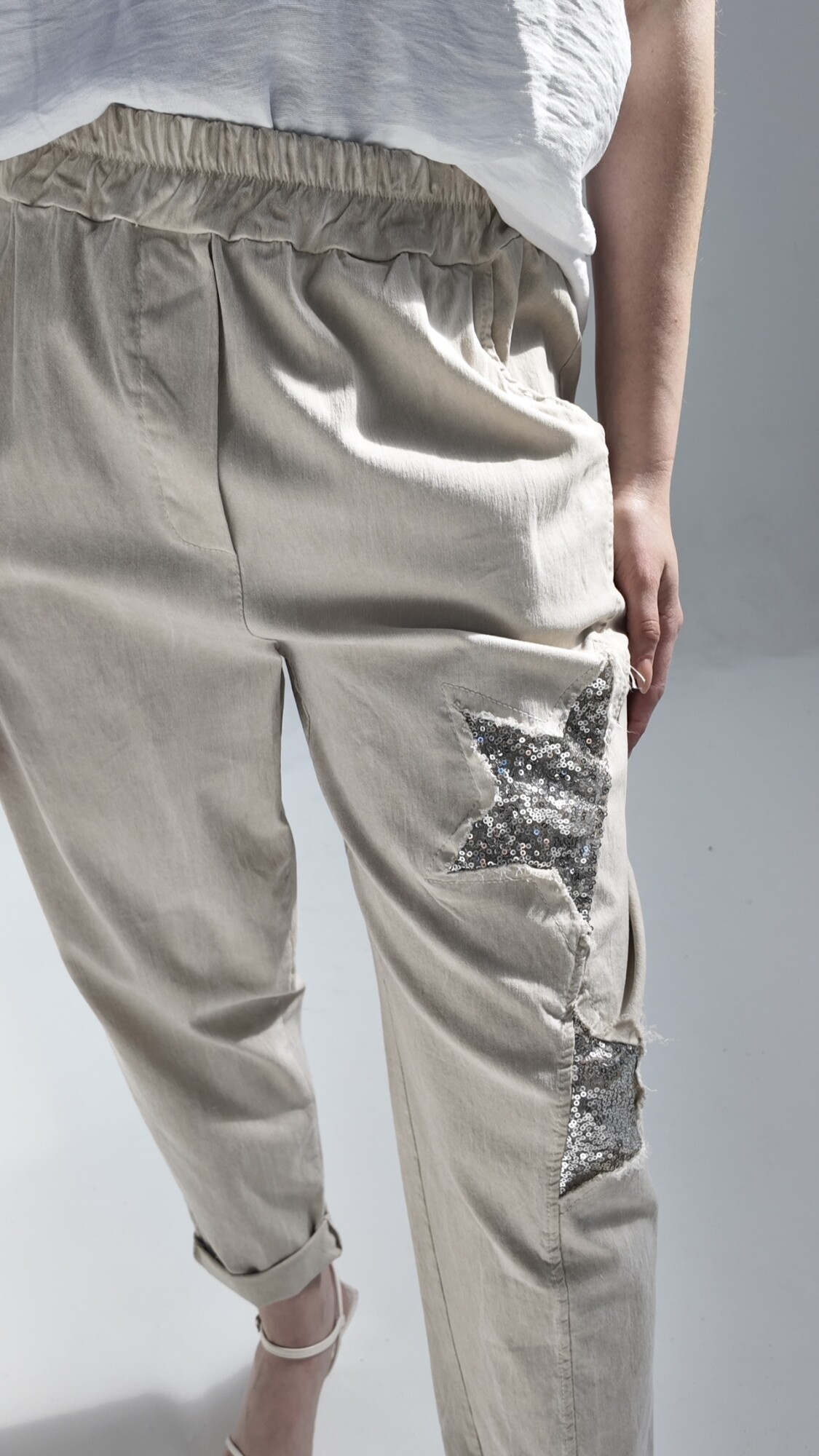 Pantalón Baggy Parma Beige