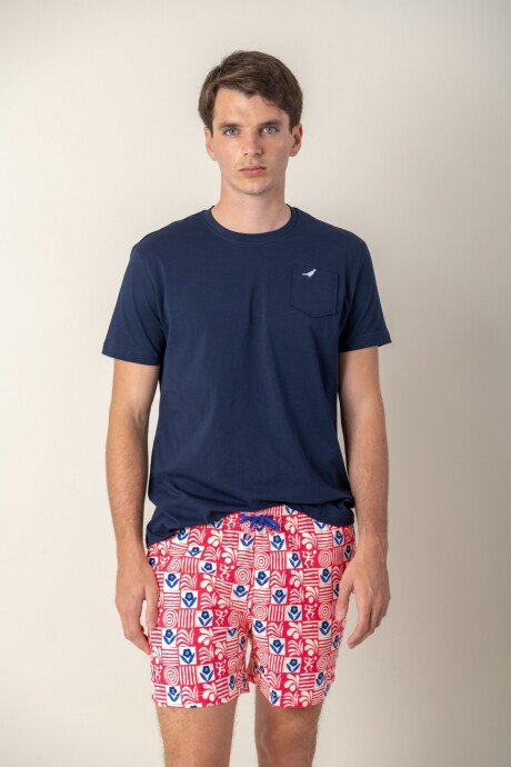 T-Shirt con bolsillo Azul marino