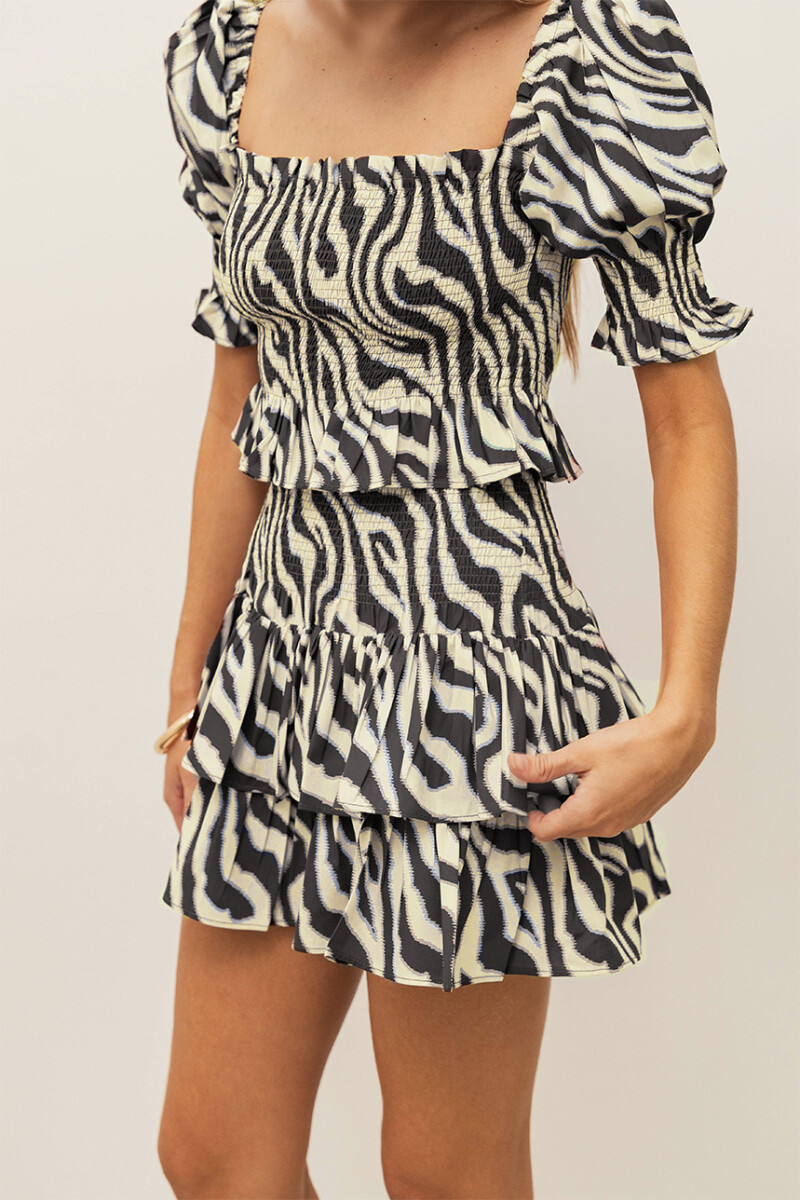 CONJUNTO MAGNOLIA NOIR & ZEBRA CONJUNTO MAGNOLIA NOIR & ZEBRA