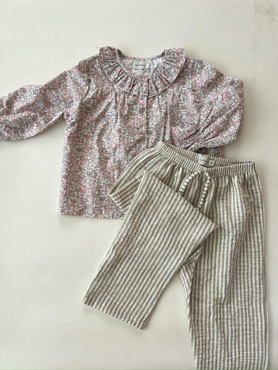 Pantalon Pai stripe beige Pantalon Pai stripe beige